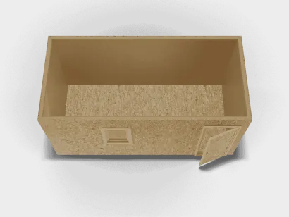 Деревянная бытовка 5x2,4 базовая ОСБ