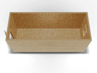 Усиленная бытовка отделка ВАГОНКА внутри ОСБ