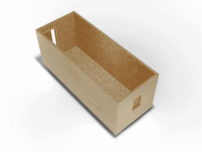 Усиленная бытовка отделка ВАГОНКА внутри ОСБ