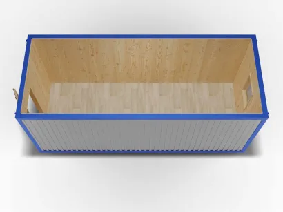 Блок-контейнер 6 на 2,4 в базовой комплектации, отделка Вагонка