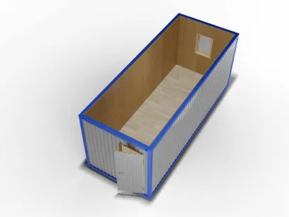 Блок-контейнер 6 на 2,4, отделка МДФ, двойное утепление