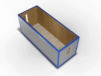 Блок-контейнер 6 на 2,4 в базовой комплектации, отделка МДФ панели